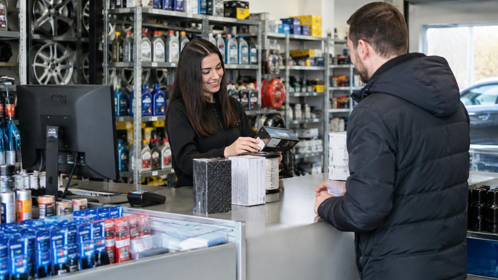 Магазин автотоварів — lavoro in corso